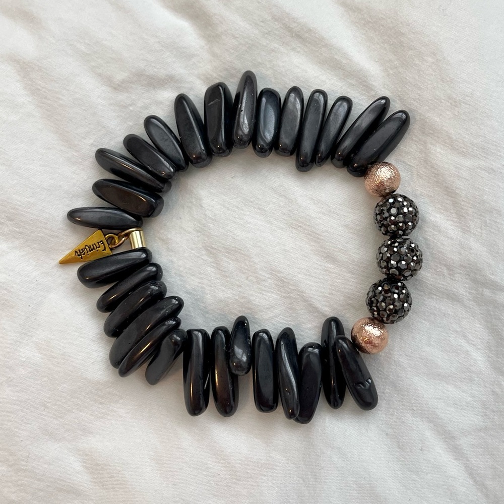 Gunmetal Rhinestone Erimish Bracelet